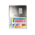 48 Colors Blue Tin Box Paint Pigments Set And Ststal Pigment professionnel pour la peinture scolaire